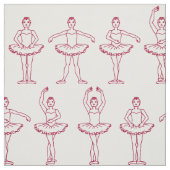 Niedliches Ballett-Positions-Muster Stoff (Muster)