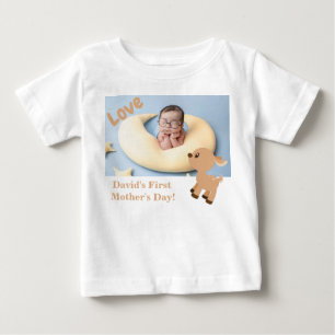 Niedliches Bambi Deer Baby First Mother Day Foto T-shirt