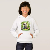 Niedliches Bambuswalddesign - Adorable Panda Cub Hoodie (Vorne ganz)