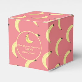 Niedliches Banana Bunch Girl Babyduschmuster Geschenkschachtel