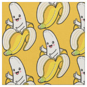 Niedliches Banana-Farbstoff Stoff (Nahaufnahme)
