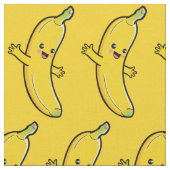 Niedliches Banana-Farbstoff Stoff (Nahaufnahme)