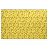 Niedliches Banana-Farbstoff Stoff (Fat Quarter (45,7 x 55,9 cm))