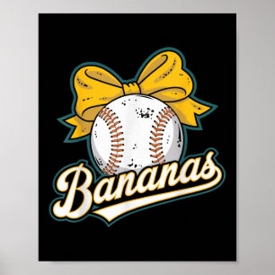 Niedliches Banana Graphics T-Shirt Banana Lover Sh Poster