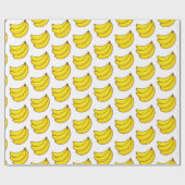 Niedliches Bananen-Muster Geschenkpapier (Flach)