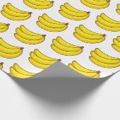 Niedliches Bananen-Muster Geschenkpapier (Ecke)