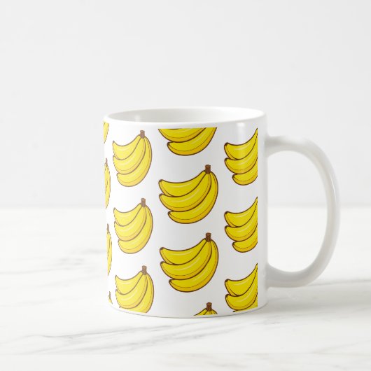 Niedliches Bananen-Muster Kaffeetasse (Rechts)