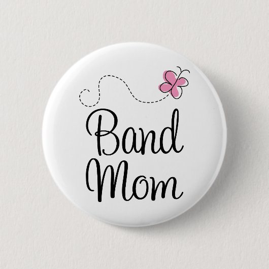 Niedliches Band-Mama-Geschenk Button (Vorderseite)