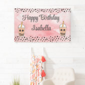 Niedliches Banner für Boba Tea zum Geburtstag (Insitu)
