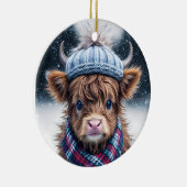 Niedliches Banyard Kuhtier Rustikales Landhaus Keramik Ornament (Rechts)