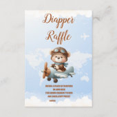 Niedliches Bären-Flugzeug Adventure fängt Diapper Begleitkarte (Vorderseite)