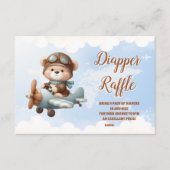 Niedliches Bären-Flugzeug Adventure fängt Diapper Begleitkarte (Vorderseite)
