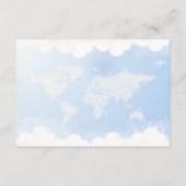 Niedliches Bären-Flugzeug Adventure fängt Diapper  Begleitkarte (Rückseite)