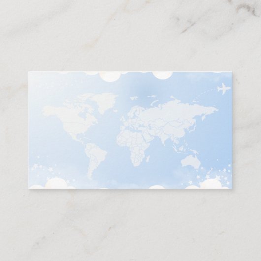 Niedliches Bären-Flugzeug-Erlebnis BeginsBücher fü Begleitkarte (Rückseite)