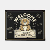 Niedliches Bärendesign für gemütliche Zuhause, ind Fußmatte (Vorderseite)