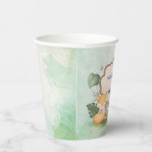 Niedliches Bäreneichhörnchen Tropischer Dschungel Pappbecher (Rechts)