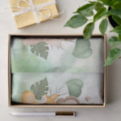 Niedliches Bäreneichhörnchen Tropischer Dschungel Seidenpapier (Geschenk)