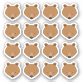 Niedliches Bärenfresser Aufkleber