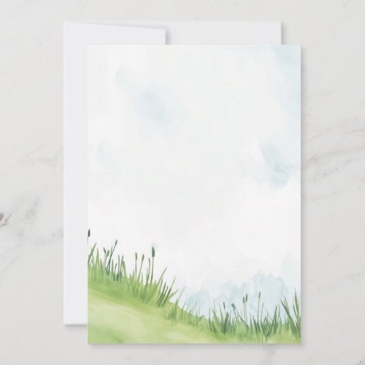 Niedliches Bärengeschlecht: Party Junge oder Mädch Einladung (Rückseite)