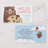 Niedliches Bärengiges Backbäckerei Visitenkarte (Vorne/Hinten)