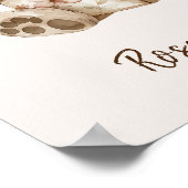 Niedliches Bärenlesen Bücher Kinderzimmer Poster (Ecke)