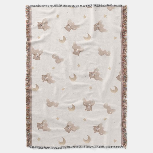 Niedliches Bärenmuster Decke (Vorderseite Vertikal)