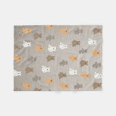 Niedliches Bärenmuster Fleecedecke (Vorderseite (Horizontal))