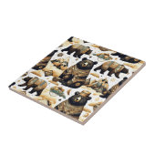 Niedliches Bärenmuster Fliese (Seite)