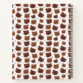 Niedliches Bärenmuster Notizblock (Rückseite)