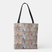 Niedliches Bärenmuster-Quadrat Tasche (Rückseite)