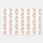 Niedliches Bärenpapier Geschenkpapier Set (Vorderseite)