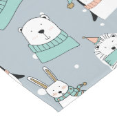 Niedliches Bärenweihdesign Großer Tischläufer (Ecke)