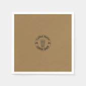 Niedliches Barista Obsessive Kaffeehaus Serviette (Vorderseite)