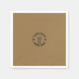 Niedliches Barista Obsessive Kaffeehaus Serviette