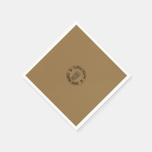 Niedliches Barista Obsessive Kaffeehaus Serviette (Ecke)