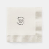 Niedliches Barista Obsessive Kaffeehaus Serviette (Vorderseite)