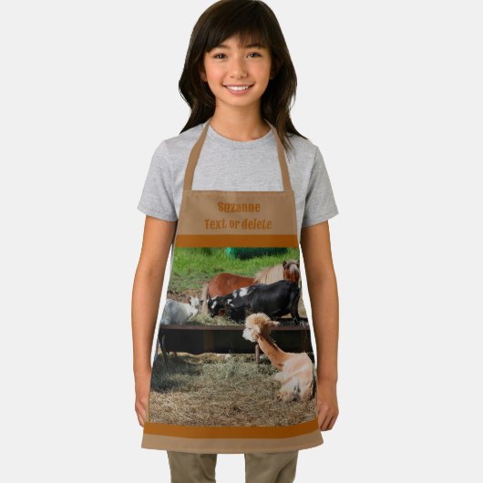 Niedliches Barnyard Farm Animal Breakfast Personal Schürze (Insitu)