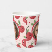 Niedliches Barry Custom-Foto und Namenspapier Pappbecher (Rechts)