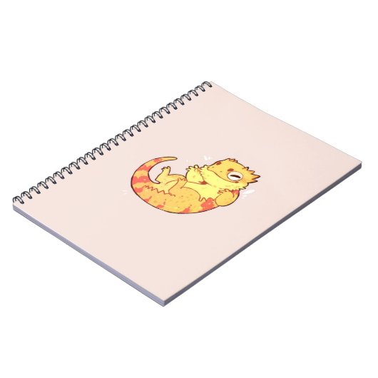 Niedliches Bartdrachenbuch Notizblock (Linke Seite)