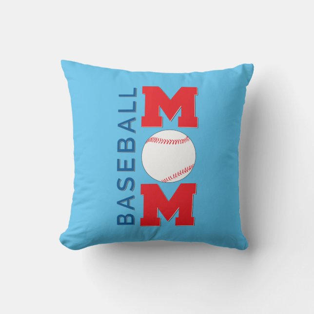 Niedliches Baseball-Mama-Geschenk Kissen (Vorderseite)