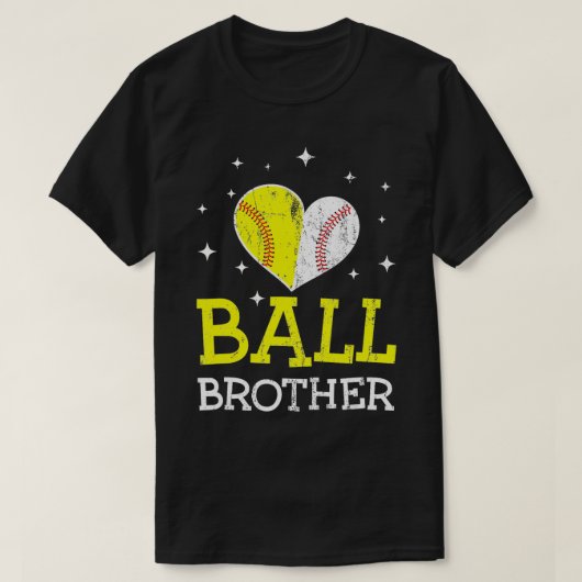 Niedliches Baseball und Softball Brother Funny Bro T-Shirt (Design vorne)
