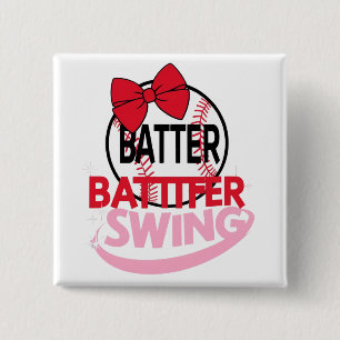 Niedliches Baseballdesign für "Batter Batter Swing Button