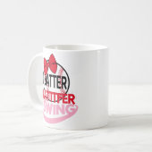 Niedliches Baseballdesign für "Batter Batter Swing Kaffeetasse (Vorderseite Links)