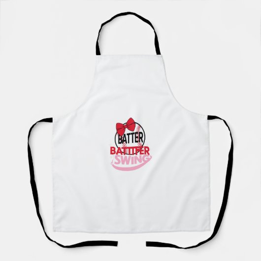 Niedliches Baseballdesign für "Batter Batter Swing Schürze (Vorderseite)