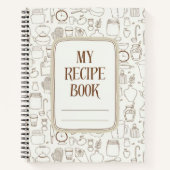 Niedliches Basisrezept Notizblock (Vorderseite)