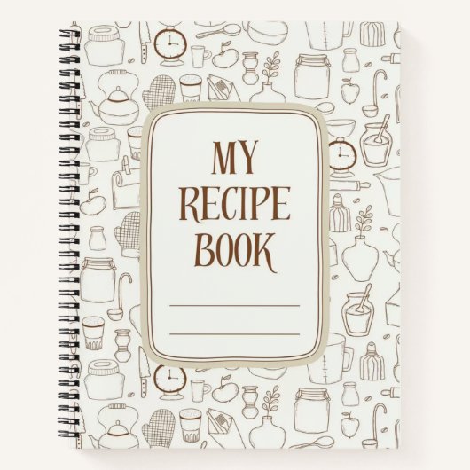 Niedliches Basisrezept Notizblock (Vorderseite)