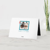 Niedliches Basset Hound auf der Sonntagskarte Karte (Rückseite)