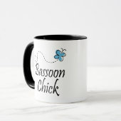 Niedliches Bassoon-Küken Tasse (Vorderseite Links)