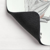 Niedliches Bat an der Rezeption Mousepad (Ecke)