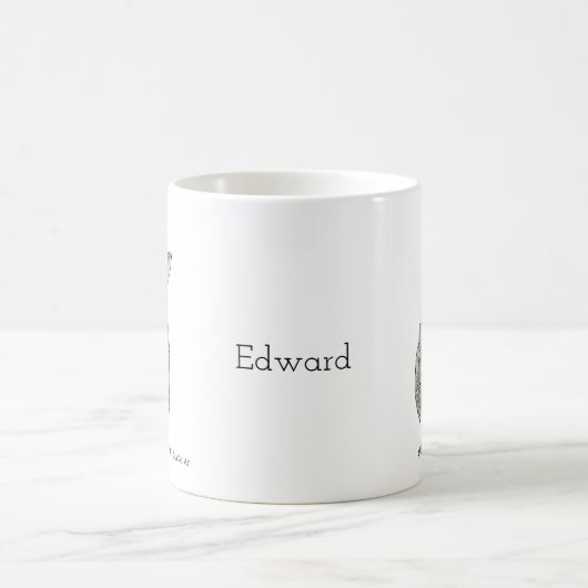 Niedliches Bat mit Book Macabre Art Individuelle N Kaffeetasse (Mittel)